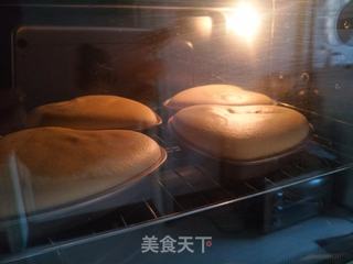 心形南瓜戚风的做法步骤:11