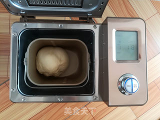 红豆面包(面包机版)的做法步骤:5