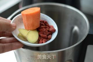 胡萝卜姜枣米糊的做法步骤:3
