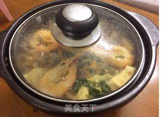 韩式牛肉大虾大酱锅的做法步骤:4