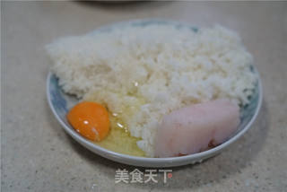 香菇磷虾炒饭的做法步骤:2