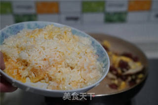 香菇磷虾炒饭的做法步骤:6