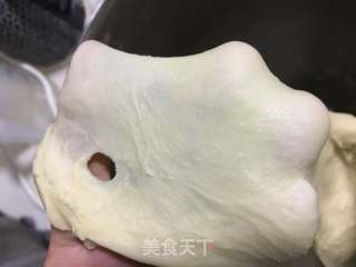 后酵母法奶香面包/空气炸锅版的做法步骤:3