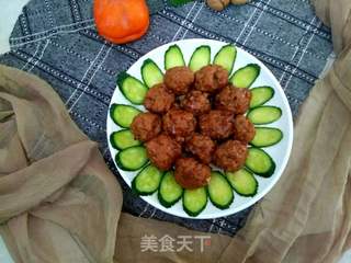 红烧丸子的做法步骤:15