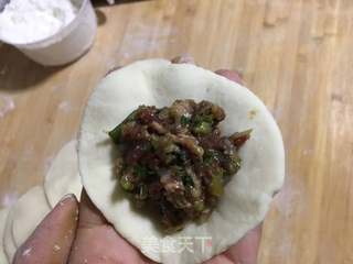 羊肉冰花水煎包的做法步骤:15