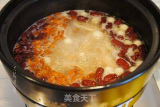 酒酿莲藕圆子蛋花汤的做法步骤:8