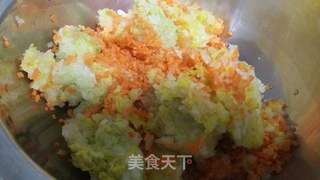 美味营养的大白菜胡萝卜饺子的做法步骤:4