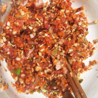 猪肉香菇鸡蛋卷的做法步骤:7