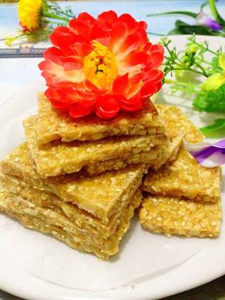 芝麻花生糖的做法步骤:16