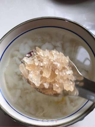 木瓜炖雪蛤的做法步骤:3