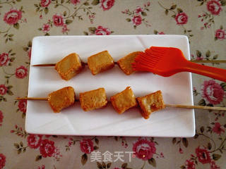 #快手懒人餐#烤鱼豆腐的做法步骤:2