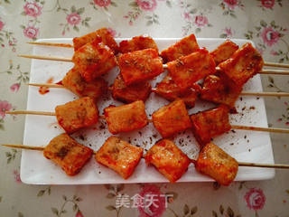 #快手懒人餐#烤鱼豆腐的做法步骤:4
