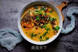 鲜香鲳鱼汤的做法步骤:7