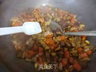 时蔬腊肉焖饭的做法步骤：15