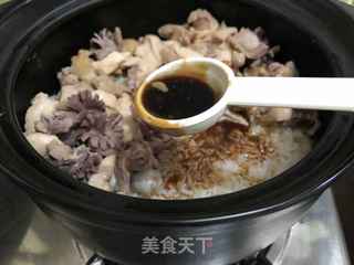 黑乐砂锅鸡肉煲仔饭的做法步骤:12
