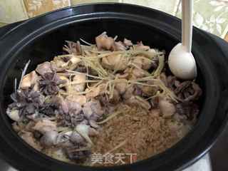 黑乐砂锅鸡肉煲仔饭的做法步骤:15