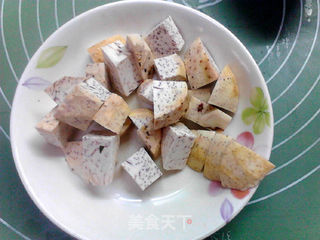香芋栗子糊的做法步骤:3