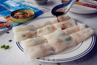 磷虾肠粉的做法步骤:13