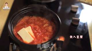 韩式辣白菜豆腐汤的做法步骤:15