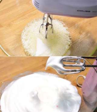 柠檬香抹茶蜜豆瑞士卷的做法步骤:6