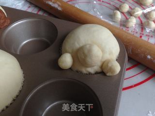 呆萌小狗面包的做法步骤:14