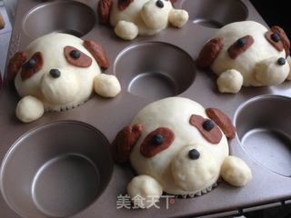 呆萌小狗面包的做法步骤:17