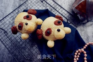 呆萌小狗面包的做法步骤:19
