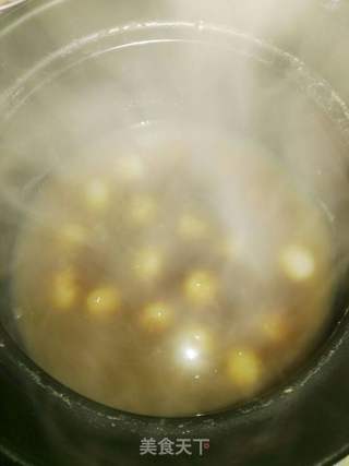 小米粥煮糯米丸子的做法步骤：7