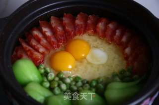 腊肠煲仔饭的做法步骤:6