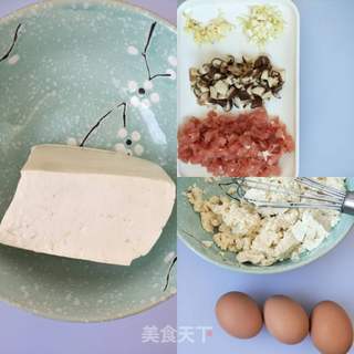 肉末香菇豆腐羹的做法步骤：1