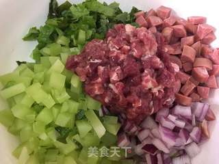 牛肉炒饭的做法步骤：2