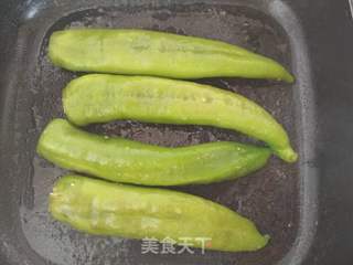 青椒酿肉的做法步骤:9