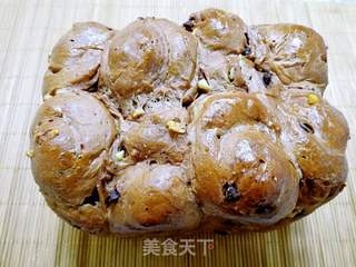 可可巧克力核桃面包的做法步骤:22