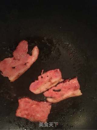 培根版西多士的做法步骤:6