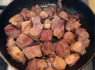 香煎牛肉粒的做法步骤:3