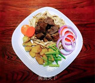 香煎牛肉粒的做法步骤:5