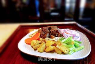 香煎牛肉粒的做法步骤:7
