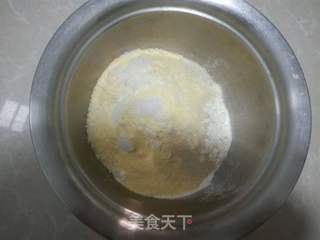 玉米面红糖麻酱烧饼的做法步骤:3
