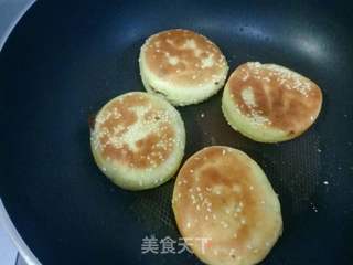玉米面红糖麻酱烧饼的做法步骤:18