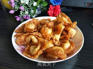 节日宴客好菜——炸抄手的做法步骤:14