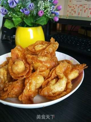 节日宴客好菜——炸抄手的做法步骤:15