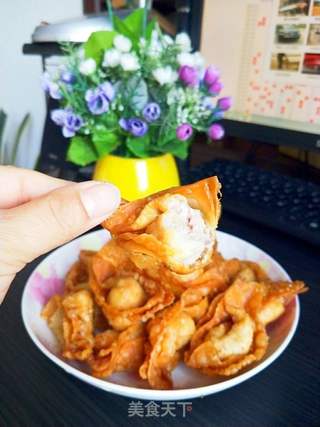 节日宴客好菜——炸抄手的做法步骤:16