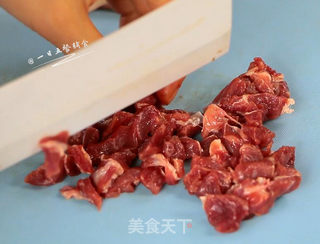 牛肉干贝鸡蛋豆腐羹的做法步骤:7