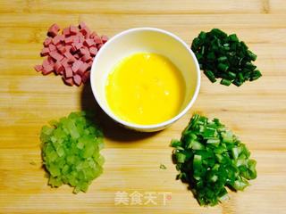 蚝油蛋炒饭的做法步骤:2