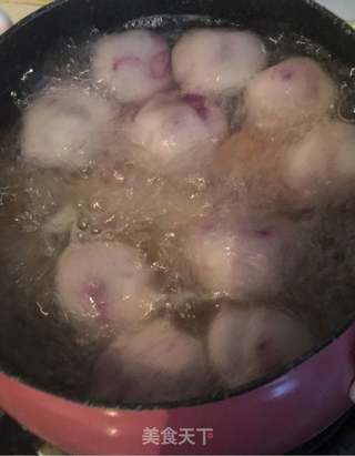 雪梨煮紫薯馅汤圆的做法步骤:11