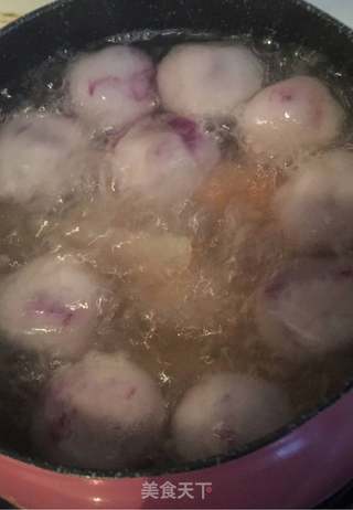雪梨煮紫薯馅汤圆的做法步骤:10