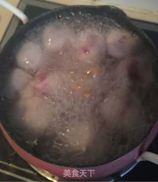 雪梨煮紫薯馅汤圆的做法步骤:12