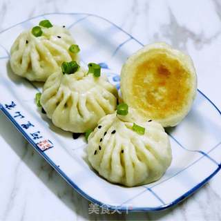 海的味道-紫菜虾仁生煎包的做法步骤:8