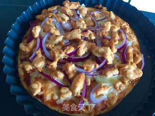 奥尔良烤鸡披萨的做法步骤:9