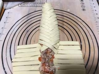 圣诞花环面包的做法步骤:15